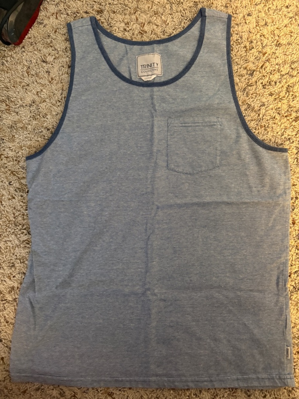 Trinity collective Men's Blue Tank Top